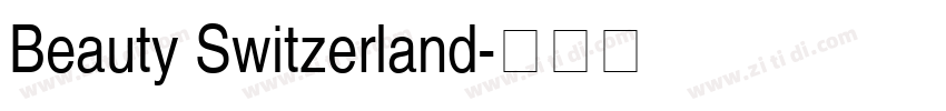 Beauty Switzerland字体转换